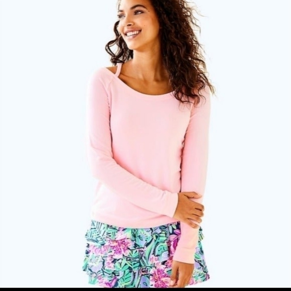 Lilly Pulitzer Bungalow Pullover Sweatshirt Pink Size XXS